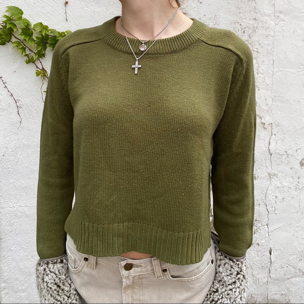 Top in a mossy green color from H&M size S.